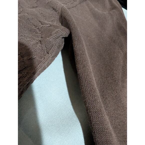 D. Exterior Women's Size Medium Made In Italy Brown Tunic Top Shirt Cotton EUC - Picture 9 of 16